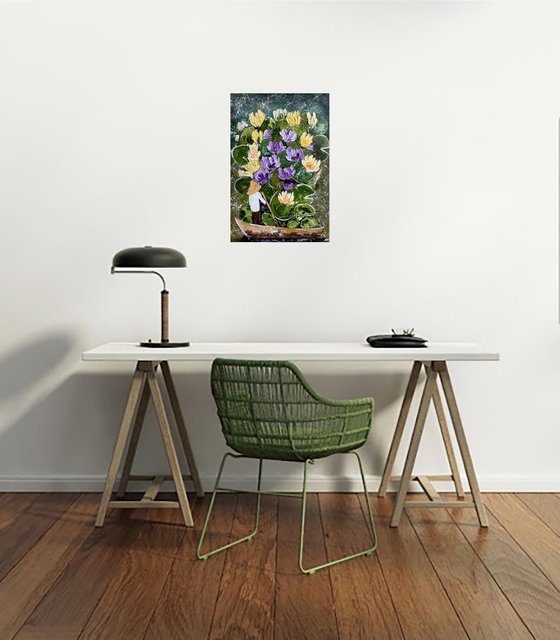 Water Lily Original Painting