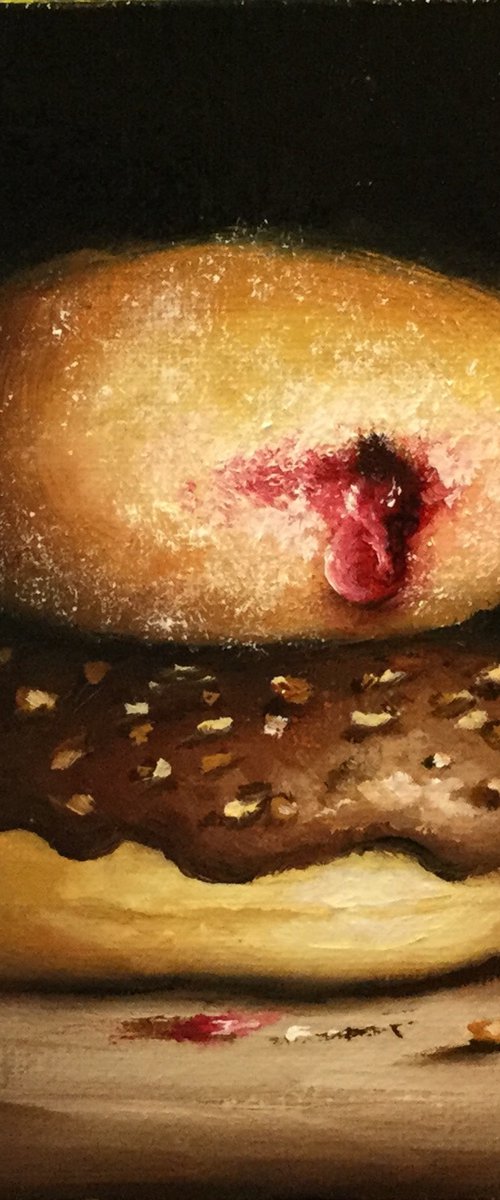 Small Double Donuts by Jane Palmer Art
