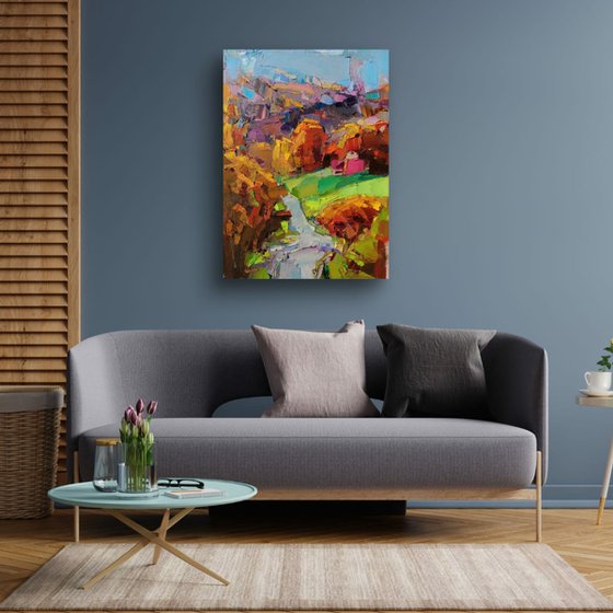 UP A HILL AND INTO MOUNTAINS