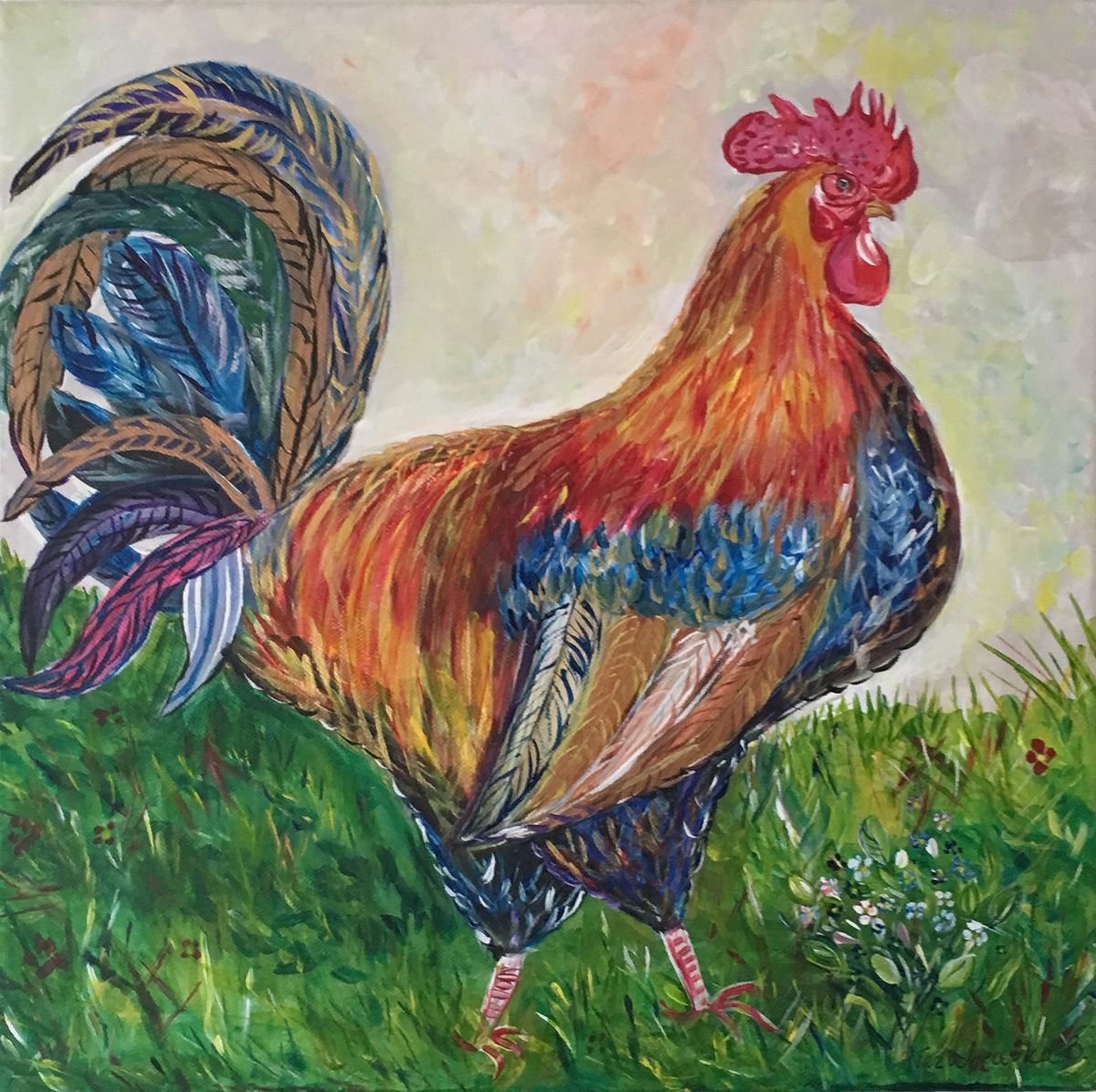 Rooster by Nezabravka Balkanjieva