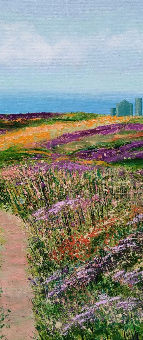 Coastal Cliff and Sea Breezes by Amanda Horvath