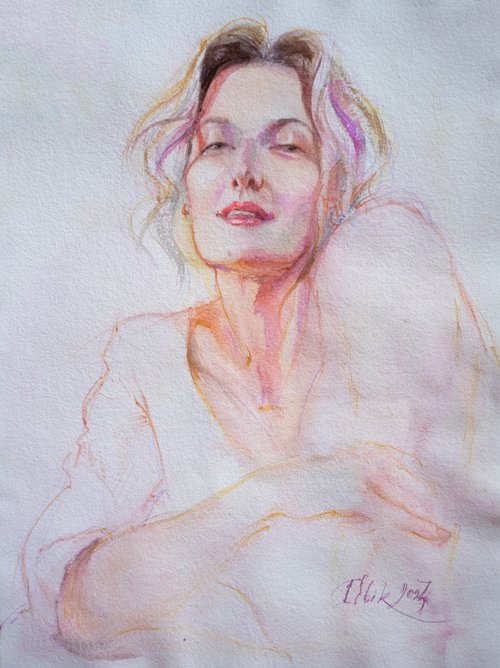 A portrait of a woman (fashion art) by Irina Bibik-Chkolian