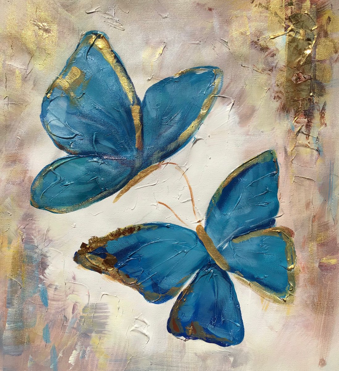 Beautiful butterfly painting by Kuldeep Singh