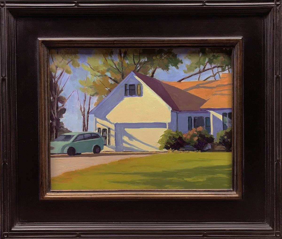 Impressionistic Landscape Oil Painting By Daniel Brian Fishback, 21 X 18, House On Vaile, Original Artwork