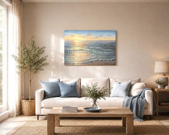 Light over the ocean
