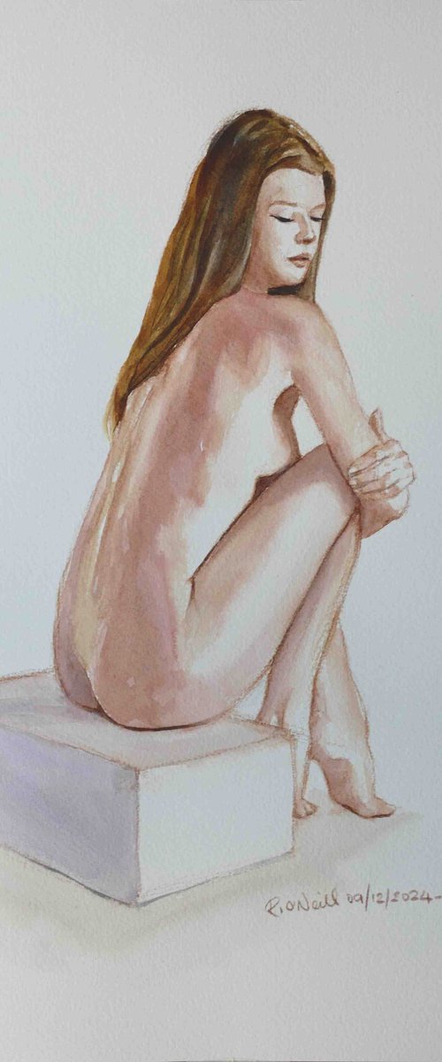 Seated female nude by Rory O’Neill