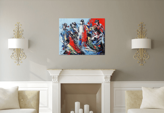 Jazz Band on Canvas