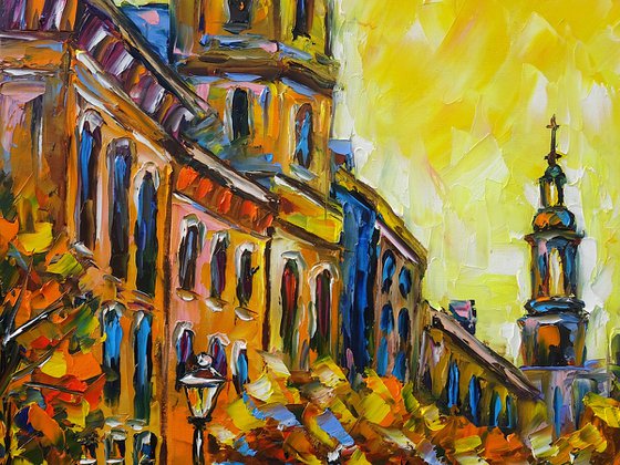 City in the Evening Light