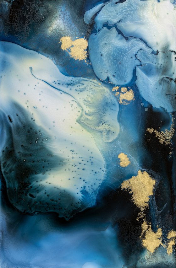 Ocean Abstract Fluid Painting