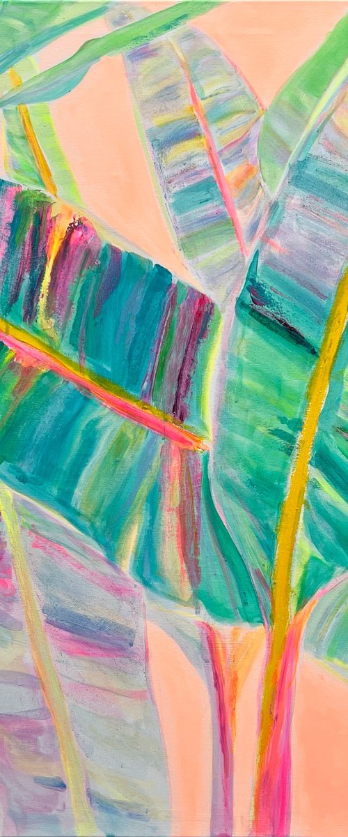 'Rainbow Banana Leaves' by Kathryn Sillince