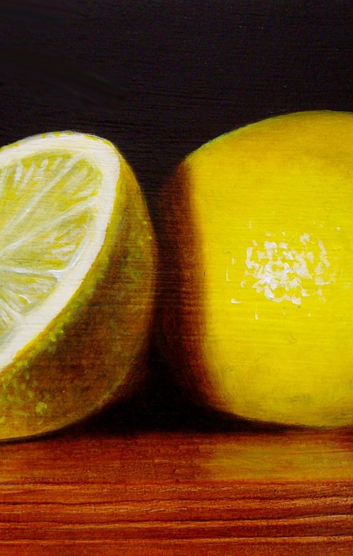 Lemons in chiaroscuro by Jean-Pierre Walter