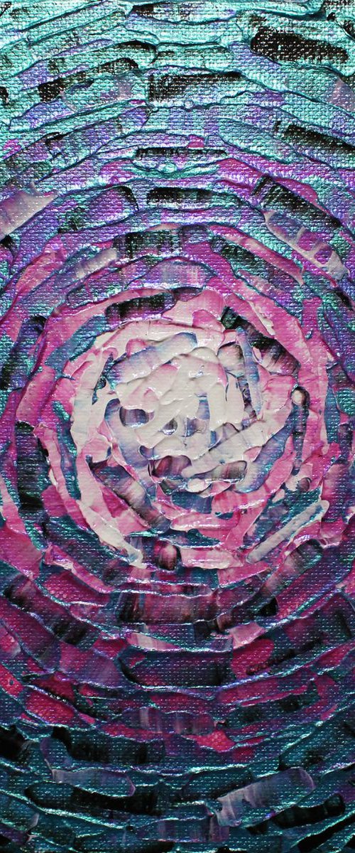 Small shine of iridescent blue pink glow by Jonathan Pradillon