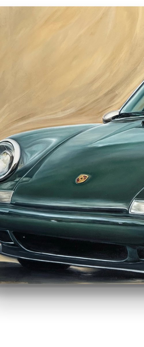 Vintage green Porsche 911 by Hatan Algow