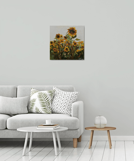 Sunflowers  Original Impasto Oil painting