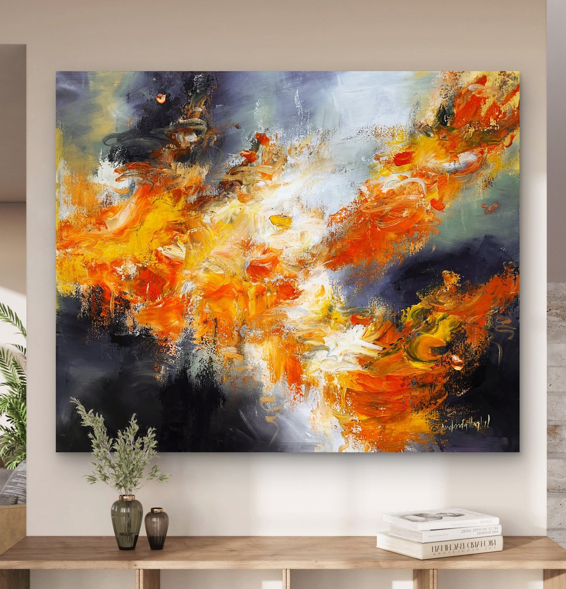  Echoes Of Heat By Andrada Anghel, 48 X 40, Artwork For Sale On Artfinder