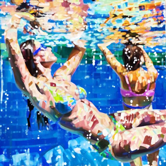 Women in the swimming pool