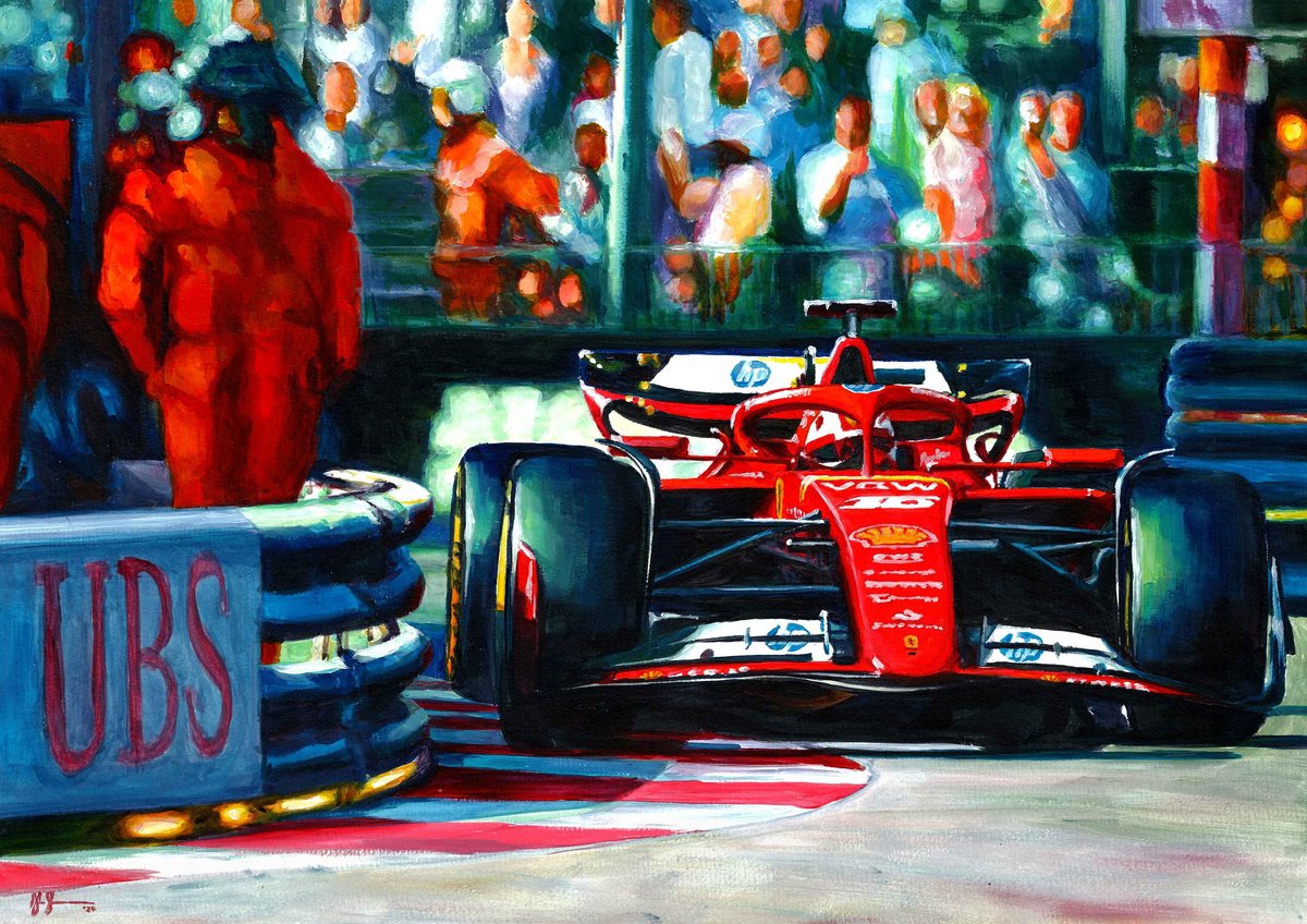 Charles Leclerc 2024 Monaco GP by Alex Stutchbury