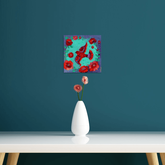 Bohemian flight 20 x 20 cm .