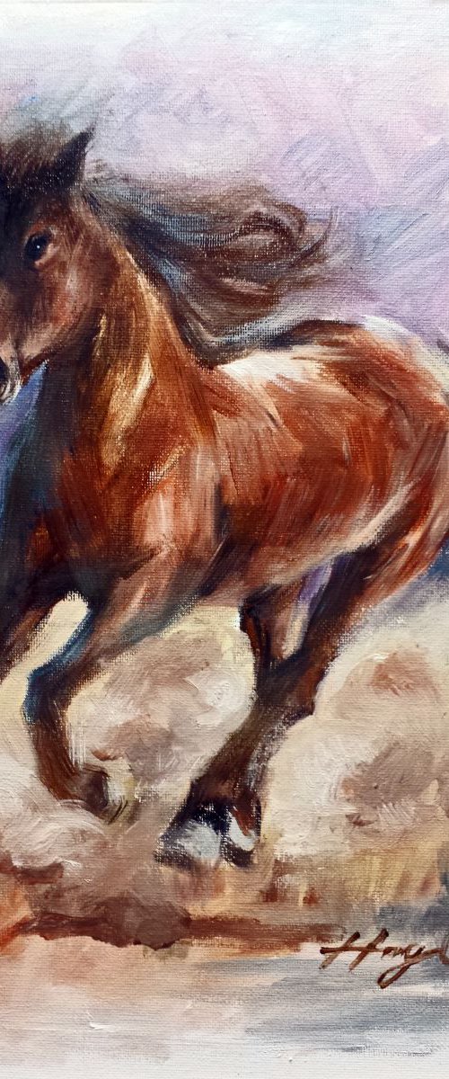 Running Horse by Henry Cao
