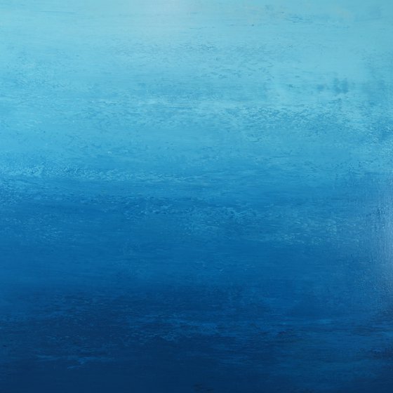 Refreshing Blue - Modern Abstract Expressionist Seascape
