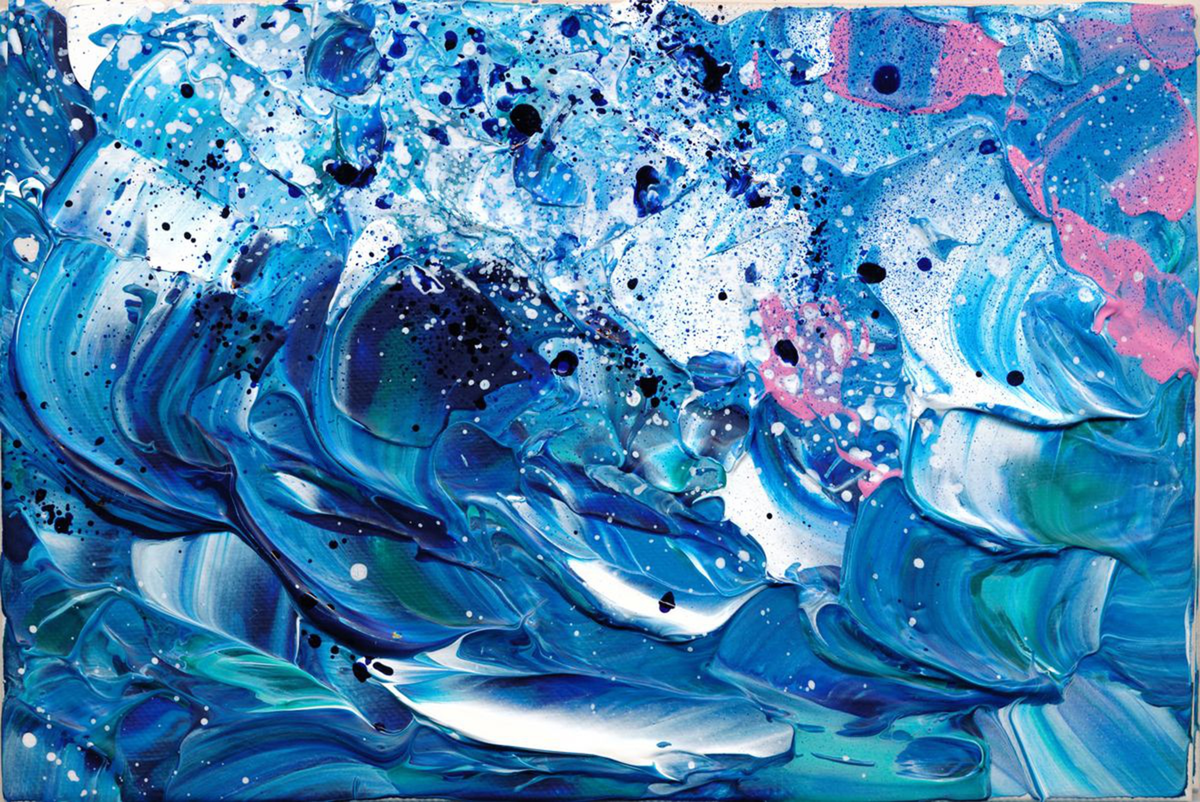 Crashing Waves Acrylic Painting By Doriana Popa Artfinder