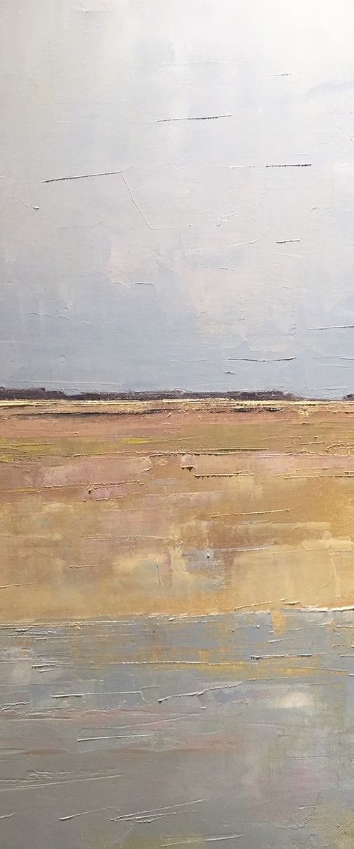 East Hills seen over the marsh from the East Quay. no 2. by Tom Cringle