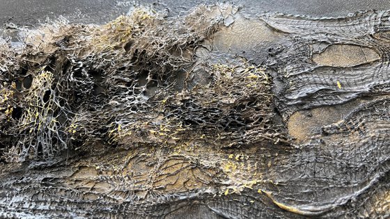 Bronze Texture on Velvet Black