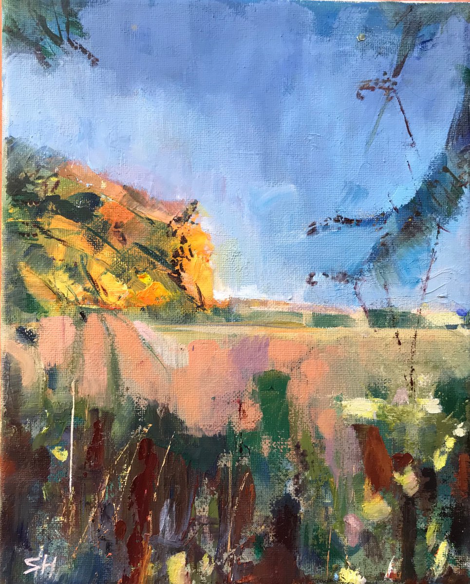 Sandra Haney | Original  Oil Painting | Autumn Flourish | 21 X 26Cm | Artwork For Sale On Artfinder