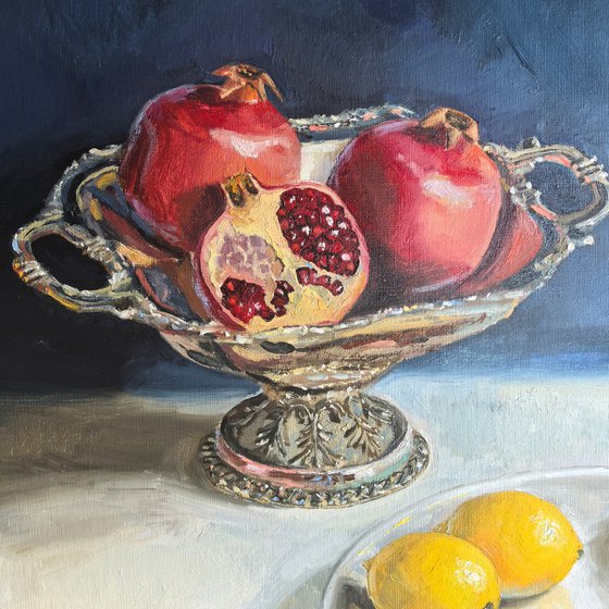 Pomegranates and lemons