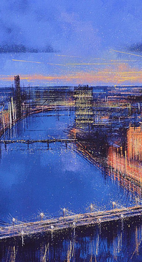 The Thames At Night by Marc Todd