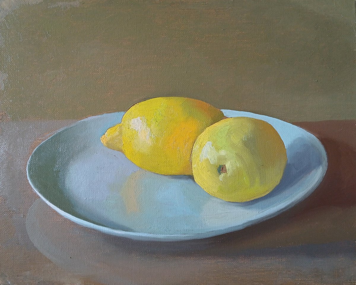 Lemons By Vasyl Koval, 12 X 9, Artwork For Sale On Artfinder