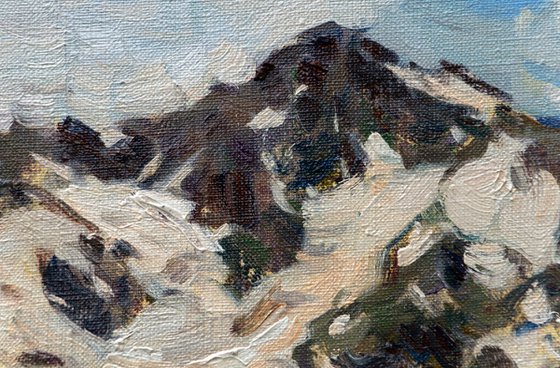 Around the Elbrus – Original Oil Painting