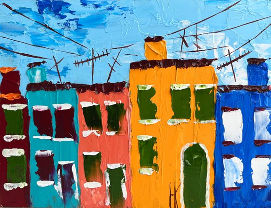 Venice Burano Painting