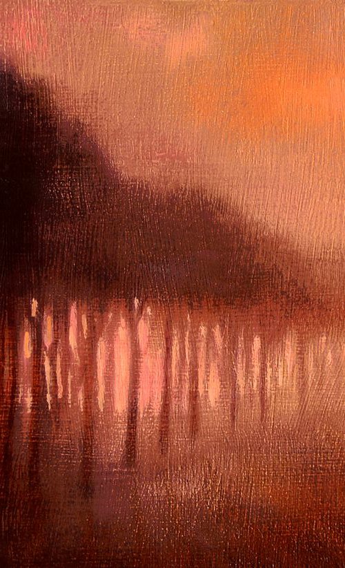 Avenue of Trees in the Mist II- Provence by John O'Grady