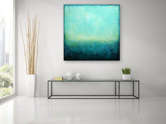 Abstract Turquoise Landscape IV