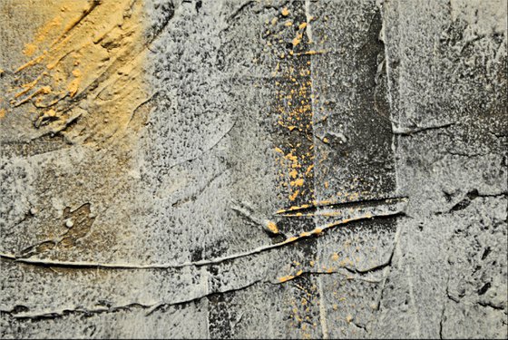 City of Gold  - Abstract Art - Acrylic Painting - Canvas Art - Framed Painting - Abstract Painting - Industrial Art