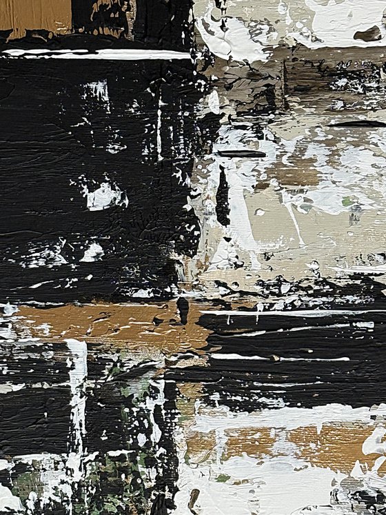 Verdant Axis. Grey Green Gold Textured