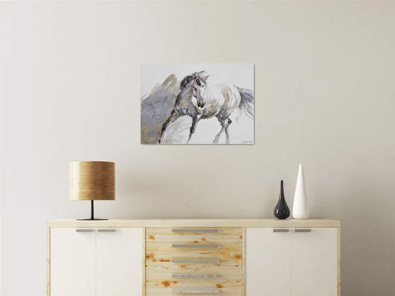 Horse in the trot (70x50)