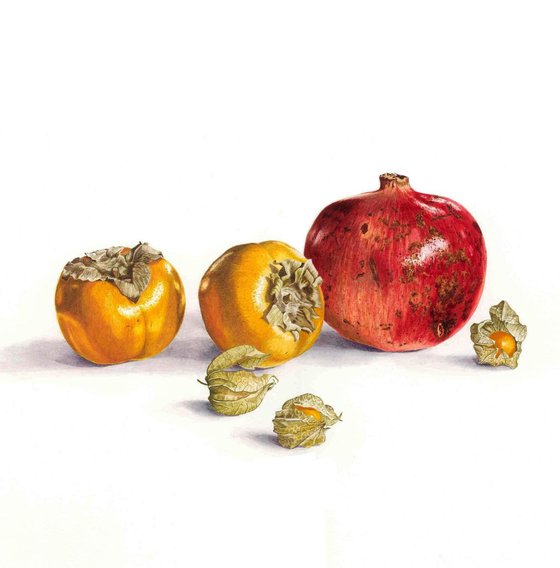 Pomegranate and Sharon Fruit