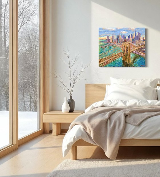 Brooklyn Bridge at Sunset NYC