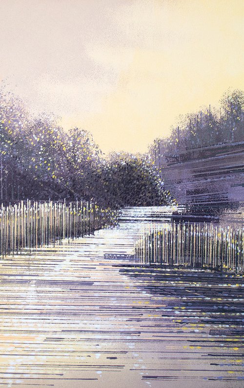 Summer River At Dusk by Marc Todd