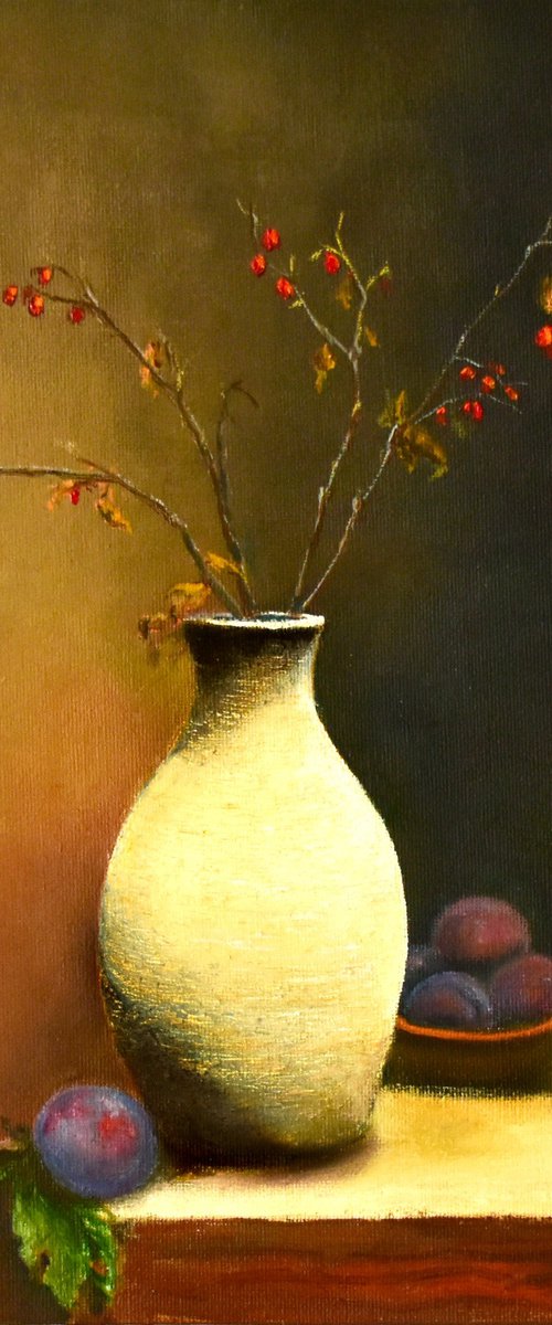Branches, Plums, and Silence by Dmytro Lysenko