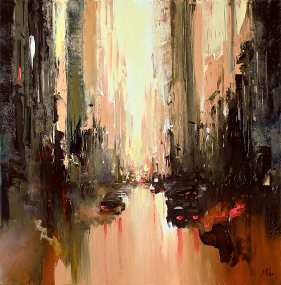 Abstract City painting