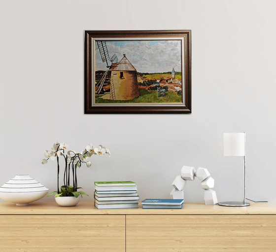 Mill and donkey
