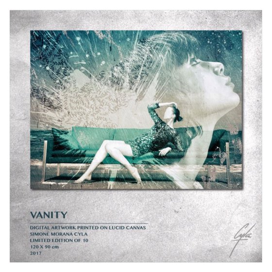 VANITY | 2017 | DIGITAL ARTWORK PRINTED ON LUCID CANVAS | HIGH QUALITY | LIMITED EDITION OF 10 | SIMONE MORANA CYLA | 120 X 90 CM