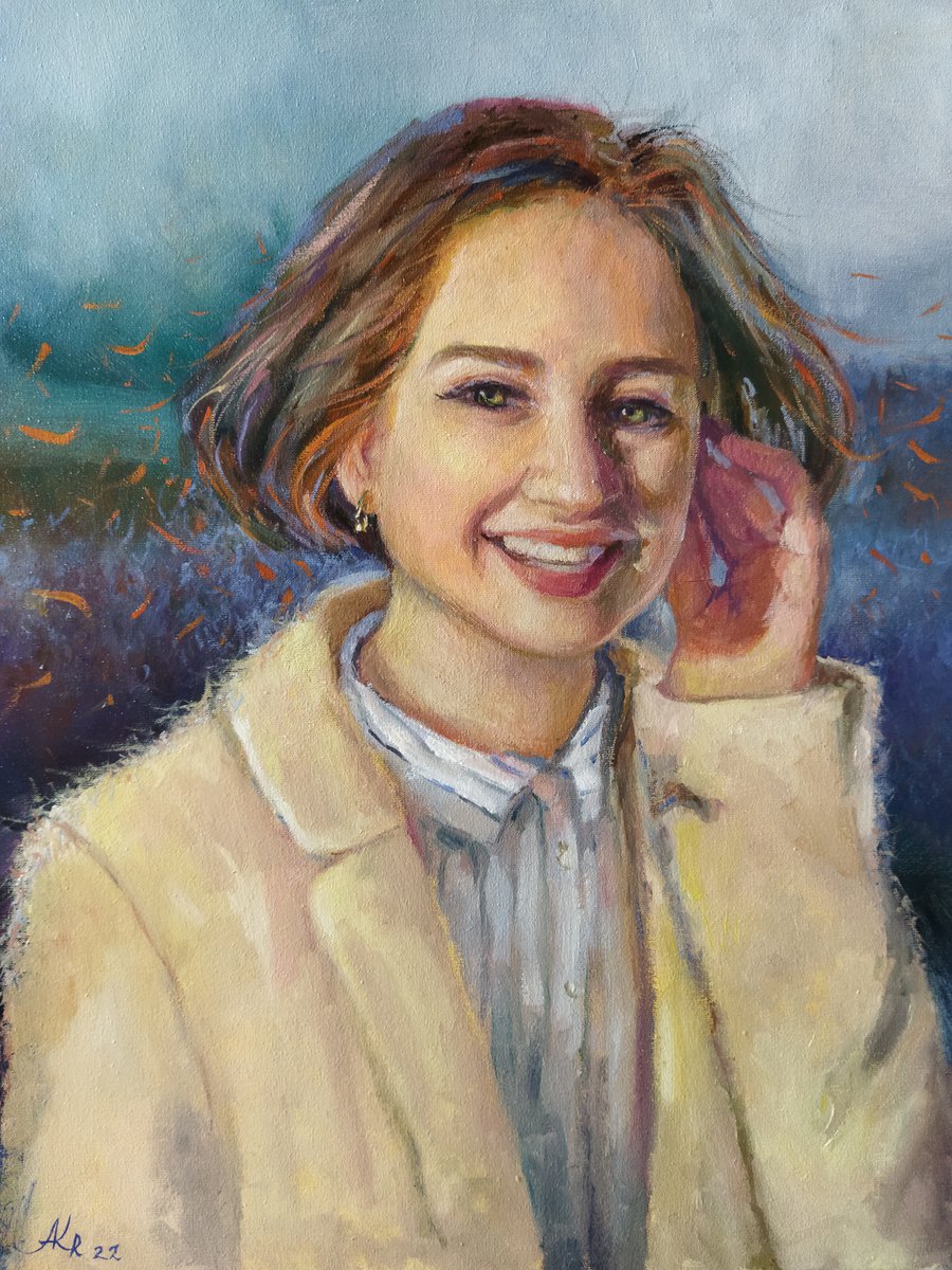 Girl portrait study by Ann Krasikova