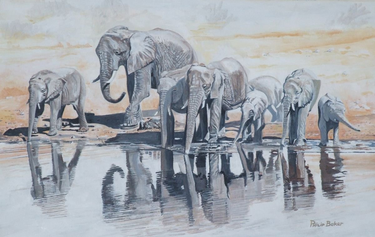 At The Watering hole by Philip Baker