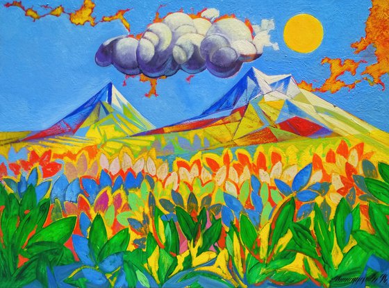 Ararat (60x80cm, oil painting, ready to hang)