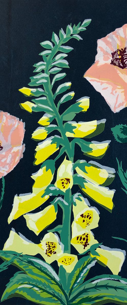 Yellow Foxglove 4 by Marian Carter