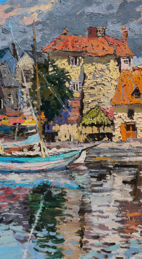 Old Harbor Honfleur by Alexander Shandor